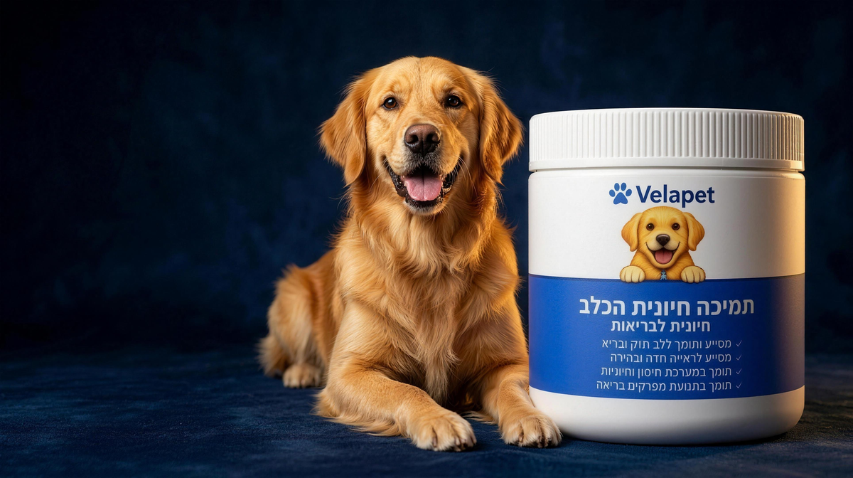 כלב טורף את כל הקערה אחרי VelaPet